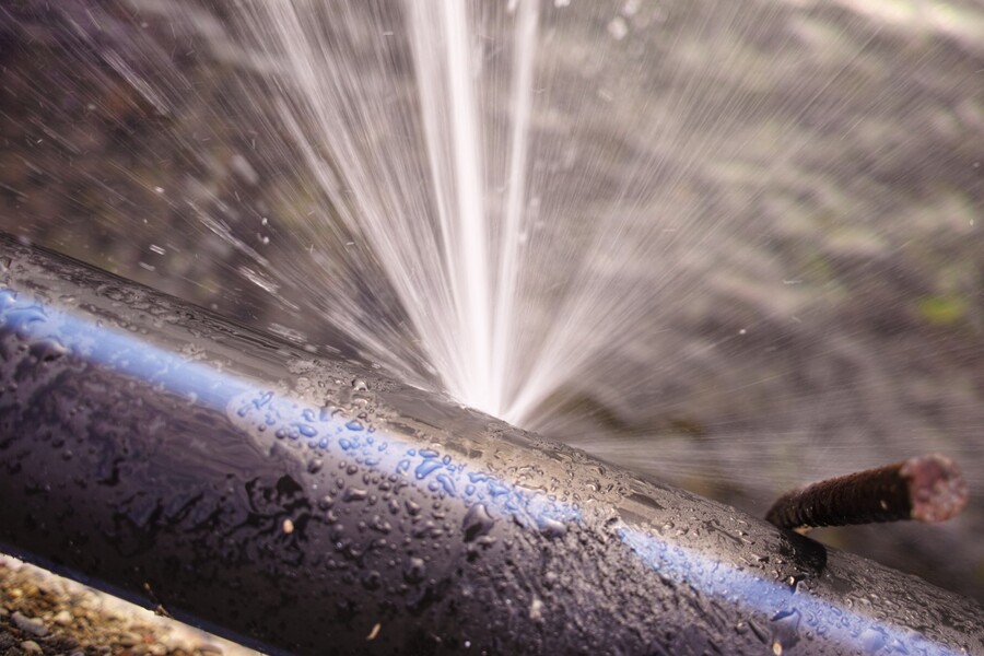 Burst pipe by Saylor Grace Plumbing